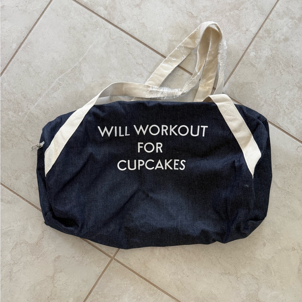 FabFitFun Lightweight Denim Gym Bag